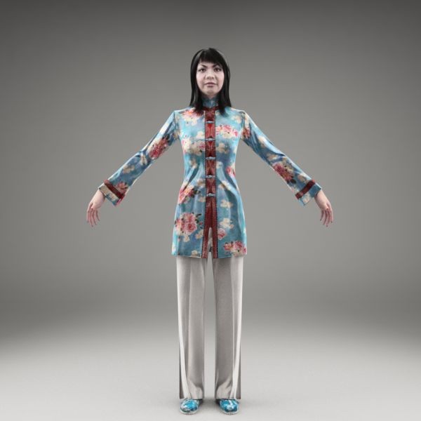 axyz body character human 3d model - AsWom0002-M3-CS by axyzdesign