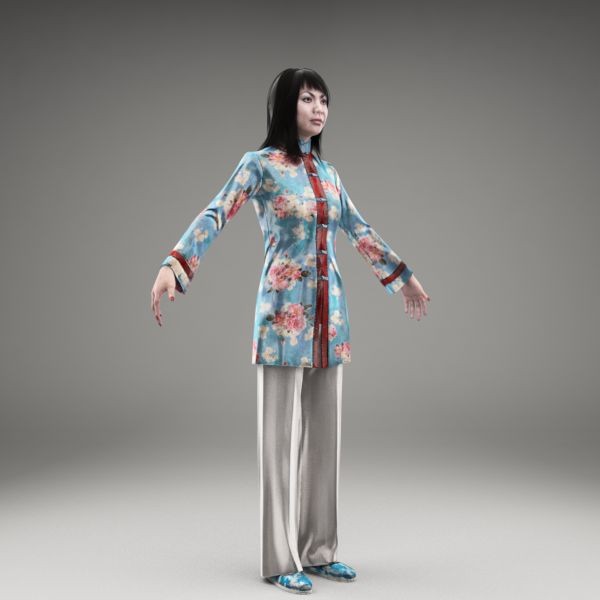 axyz body character human 3d model - AsWom0002-M3-CS by axyzdesign