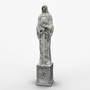 stone statue 3d obj