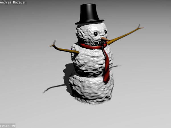 snowman christmas eve 3d model - Snowman by rok_ed
