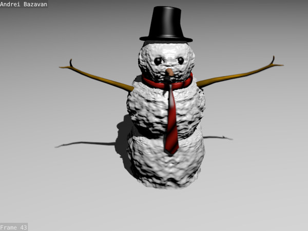 snowman christmas eve 3d model - Snowman by rok_ed