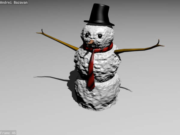 snowman christmas eve 3d model - Snowman by rok_ed