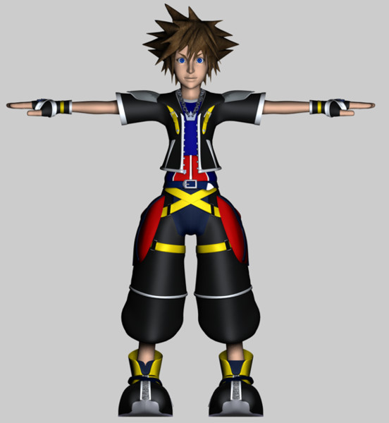 3d sora kingdom hearts model - Sora by TheRPGPlayer