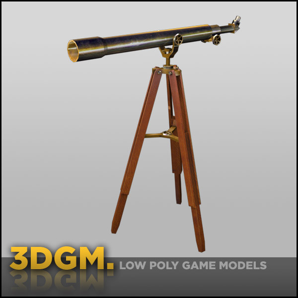 telescope real time obj - telescope 3DGM by 3D Game Models