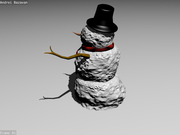 snowman christmas eve 3d model - Snowman by rok_ed