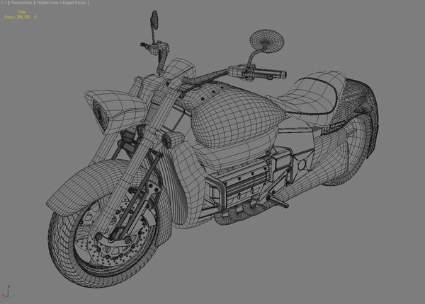 touring honda valkyrie rune 3d model - Honda Valkyrie Rune by android99