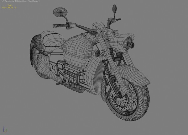 touring honda valkyrie rune 3d model - Honda Valkyrie Rune by android99