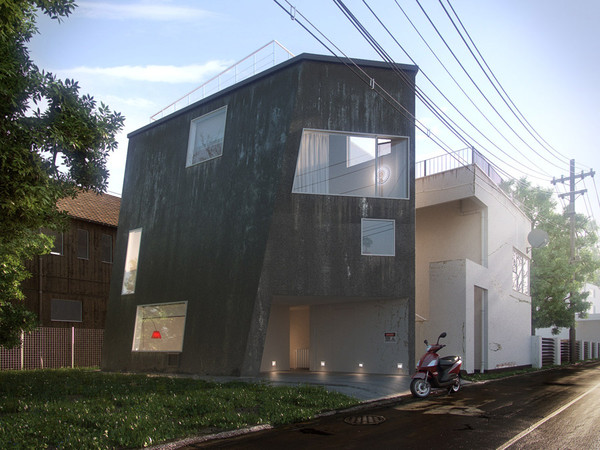 3d model matsubara house kenichi otani - Matsubara house Kenichi Otani by RTEwork