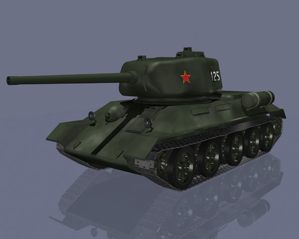 lightwave t34 soviet tank - T-34-85 Soviet Tank by jhthomas512