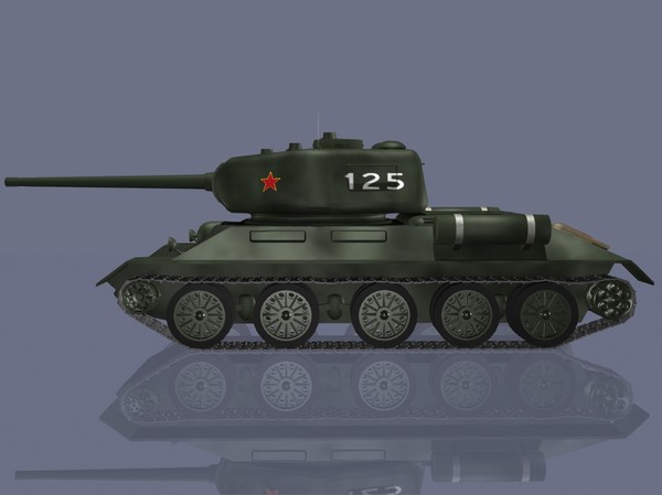 lightwave t34 soviet tank - T-34-85 Soviet Tank by jhthomas512