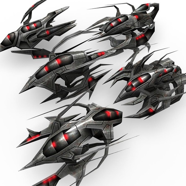 maya 5 alien fighters - 5_alien_fighters.rar by Angryfly