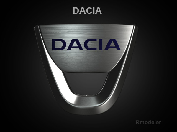 dacia car 3ds - Dacia 3d Logo by Serega Rozhnov