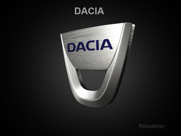 dacia car 3ds - Dacia 3d Logo by Serega Rozhnov