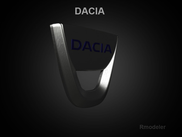 dacia car 3ds - Dacia 3d Logo by Serega Rozhnov