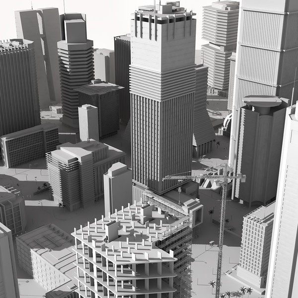 city buildings tower 3d model - White City... by Imagework