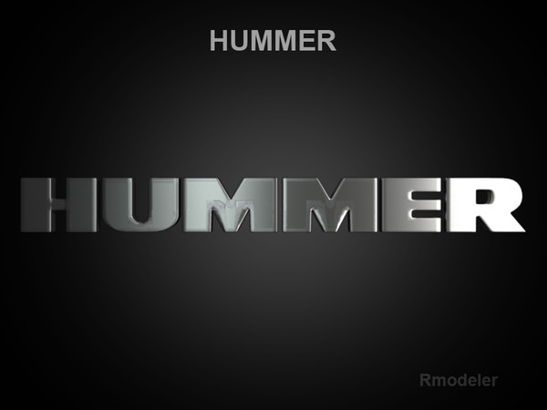 maya logo hummer - Hummer 3d Logo by Serega Rozhnov