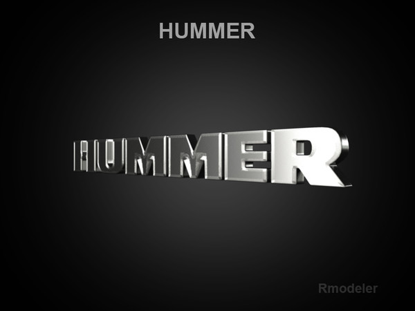 maya logo hummer - Hummer 3d Logo by Serega Rozhnov