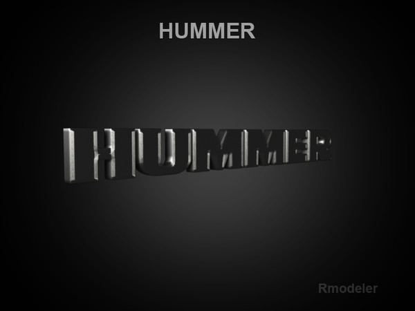 maya logo hummer - Hummer 3d Logo by Serega Rozhnov