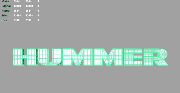 maya logo hummer - Hummer 3d Logo by Serega Rozhnov