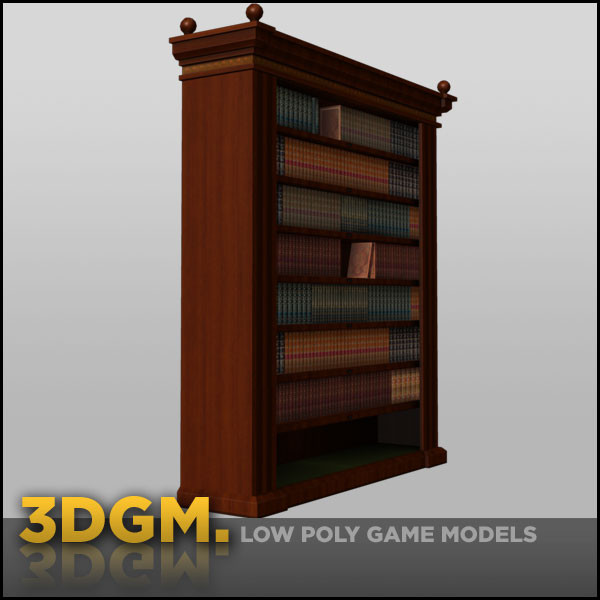 maya book case - book case 3DGM by 3D Game Models