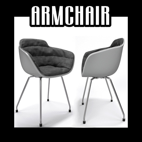 3d model chair armchair - Armchair by btbt