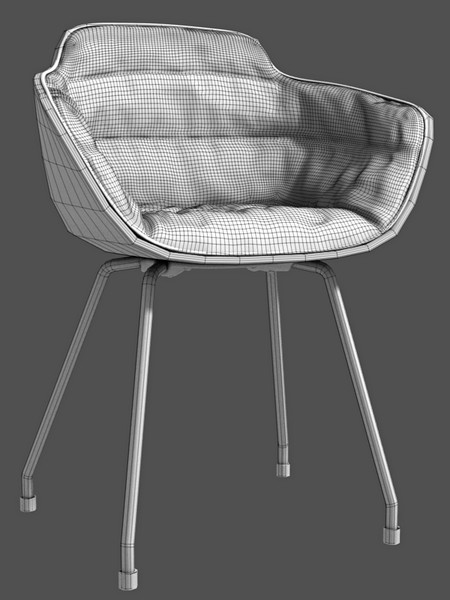 3d model chair armchair - Armchair by btbt
