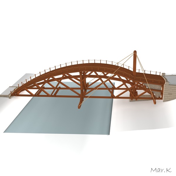 swing bridge 3ds - Swing bridge by Mar.K