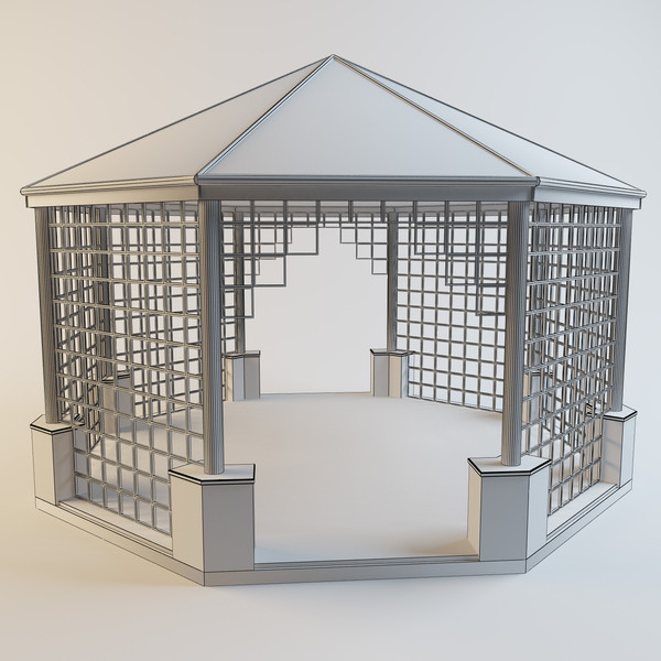 3d arbour model - Arbour by mifody