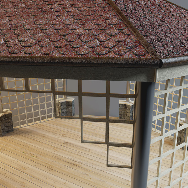 3d arbour model - Arbour by mifody