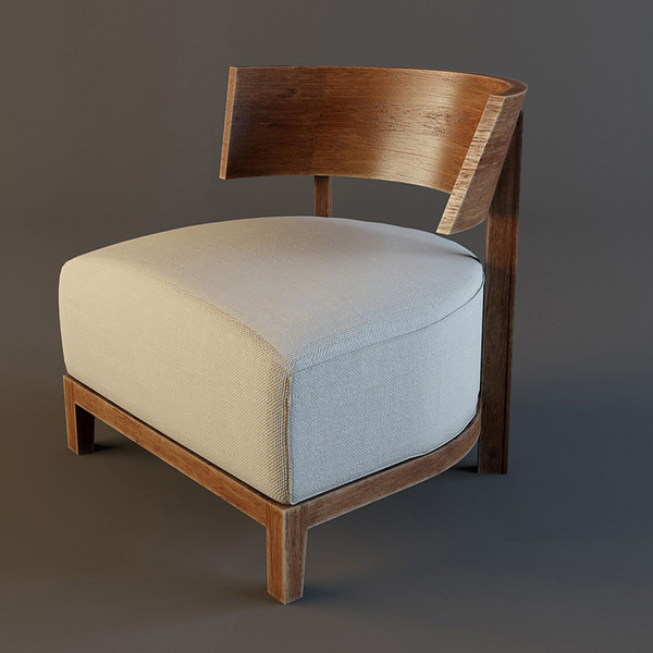 armchair thomas design flexform 3d max - Armchair-THOMAS-DESIGN_FLEXFORM by mifody