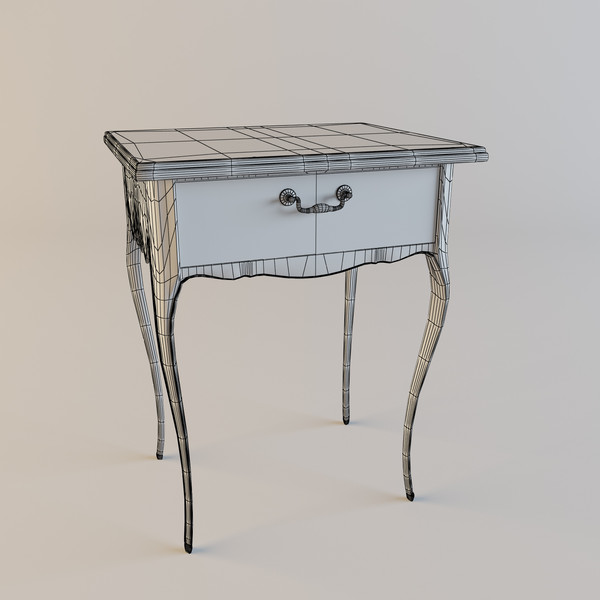 bed table 3d model - Bed_side_table_01 by mifody
