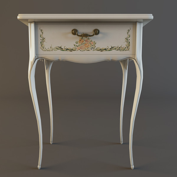 bed table 3d model - Bed_side_table_01 by mifody