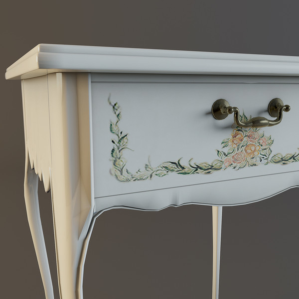 bed table 3d model - Bed_side_table_01 by mifody