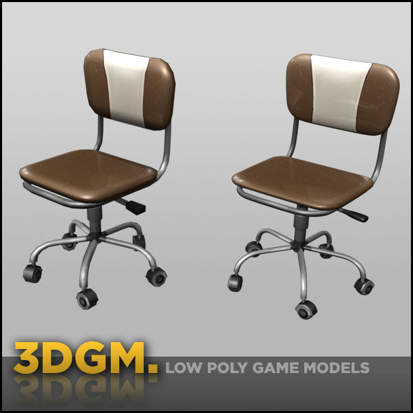 chair retro 3dgm 3d model - chair retro design 3DGM by 3D Game Models