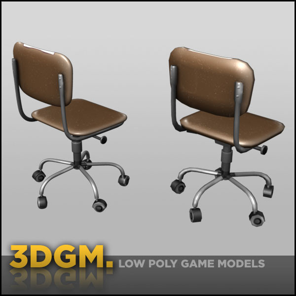chair retro 3dgm 3d model - chair retro design 3DGM by 3D Game Models