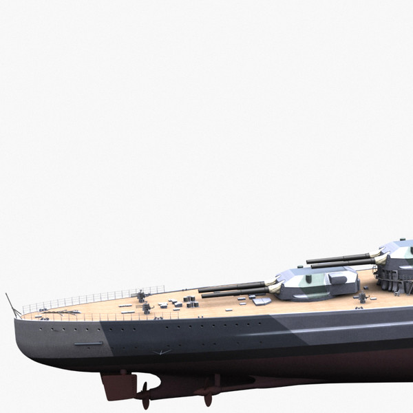 3d model tirpitz ship - Battleship Tirpitz by NURMS
