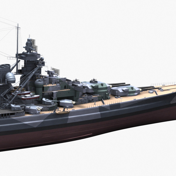 3d model tirpitz ship - Battleship Tirpitz by NURMS