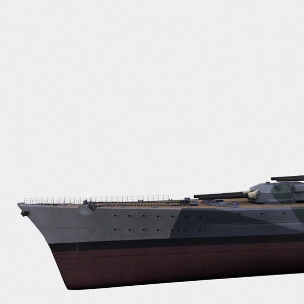 3d model tirpitz ship - Battleship Tirpitz by NURMS