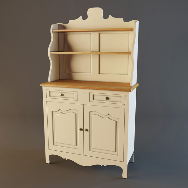 buffet cupboard 3d model - Buffet-Cupboard... by kotiss