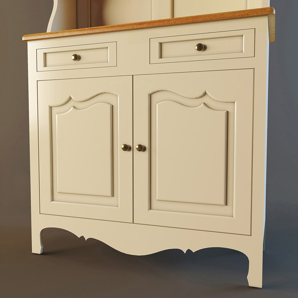 buffet cupboard 3d model - Buffet-Cupboard... by kotiss