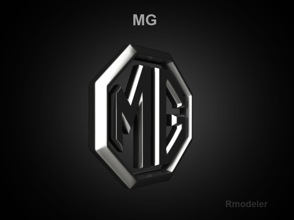 mg car 3d model - MG 3d Logo by Serega Rozhnov