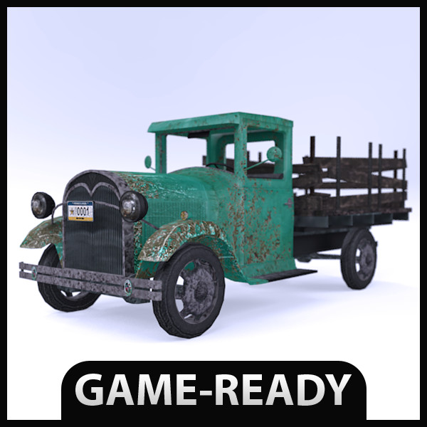 3d old pickup truck - Old truck by Laurisl