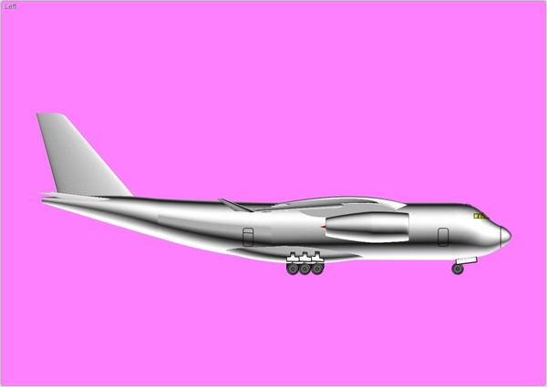 dwg tu-330 transport aircraft solid - TU-330 Transport Aircraft Solid Assembly Model by RodgerSaintJohn