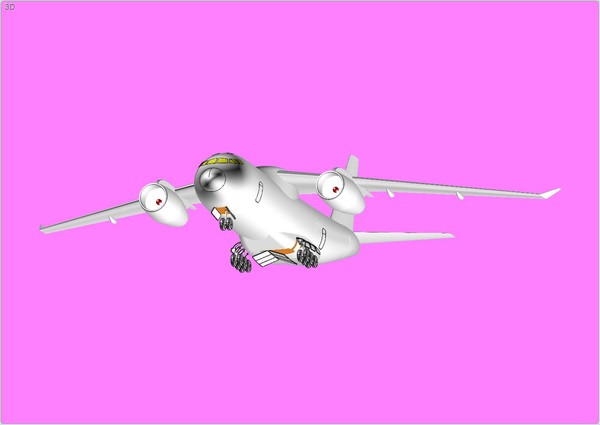 dwg tu-330 transport aircraft solid - TU-330 Transport Aircraft Solid Assembly Model by RodgerSaintJohn
