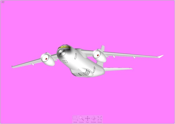 dwg tu-330 transport aircraft solid - TU-330 Transport Aircraft Solid Assembly Model by RodgerSaintJohn