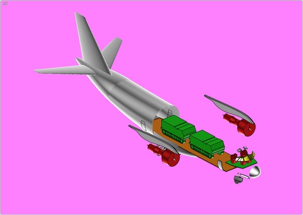 dwg tu-330 transport aircraft solid - TU-330 Transport Aircraft Solid Assembly Model by RodgerSaintJohn