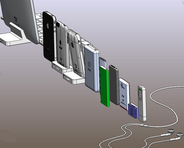 3d 3ds apple solidworks 2011 iphone - Apple Collection in SolidWorks 2011 by 3D MECHANICAL ENCYCLOPEDIA