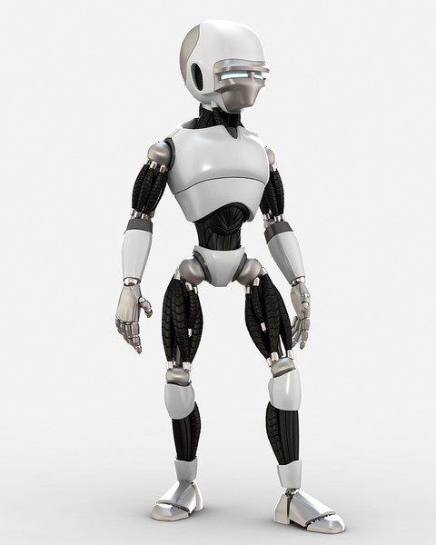 3d robot biped - Robot_04 by unero