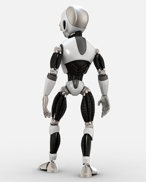 3d robot biped - Robot_04 by unero