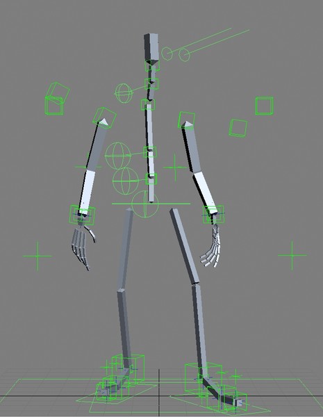 3d robot biped - Robot_04 by unero
